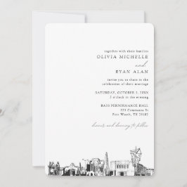 Mesa Arizona Wedding Skyline Einladung