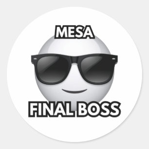 Mesa Boss Final Émoji Autocollant Cool