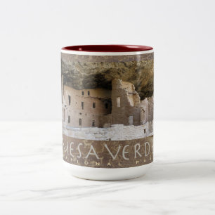 MESA VERDE NAT’L PARK-Colorado-Cliff Wohnungen- Zweifarbige Tasse