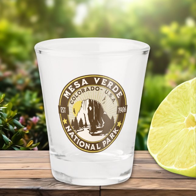 Mesa Verde National Park Arid Vista Schnapsglas (Von Creator hochgeladen)