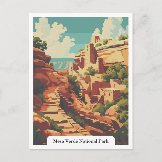 Mesa Verde National Park, Colorado USA Postkarte (Vorderseite)