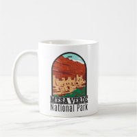 Mesa Verde Nationalpark Colorado Farbige Vintage-A