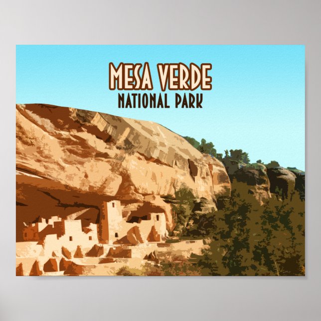 Mesa Verde Nationalpark Colorado Poster (Vorne)