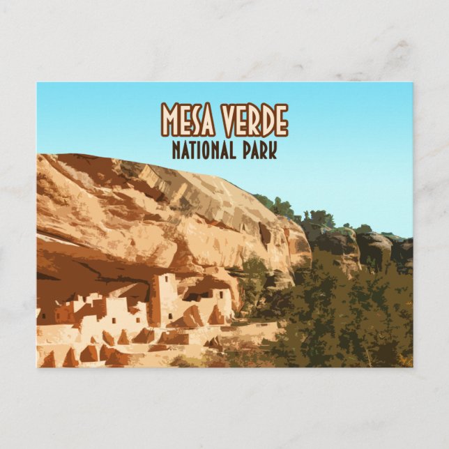 Mesa Verde Nationalpark Colorado Postkarte (Vorderseite)