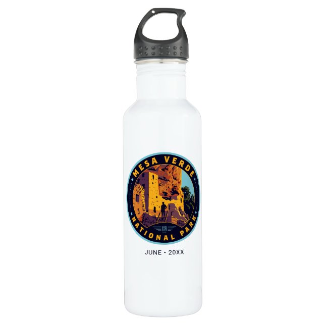 Mesa Verde Nationalpark Edelstahlflasche (Vorderseite)