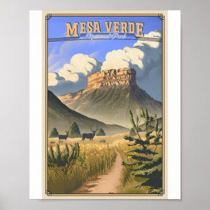 Mesa Verde Nationalpark Litho Artwork Poster