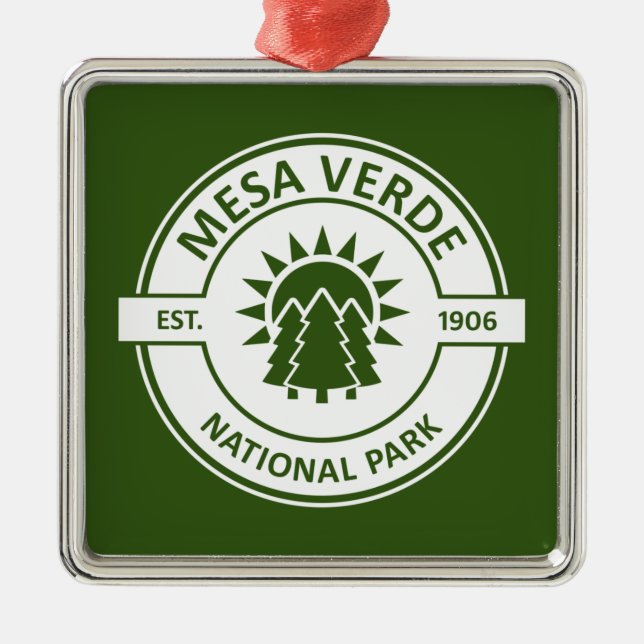 Mesa Verde Nationalpark Ornament Aus Metall (Vorne)