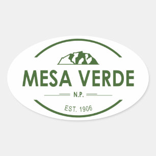 Mesa Verde Nationalpark Ovaler Aufkleber