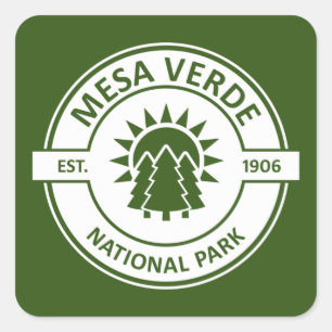 Mesa Verde Nationalpark Quadratischer Aufkleber