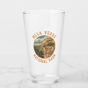 Mesa Verde Nationalpark Retro Distressed Circle Glas