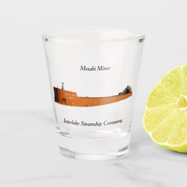Mesabi Miner-Schussglas Schnapsglas (Vorderseite)