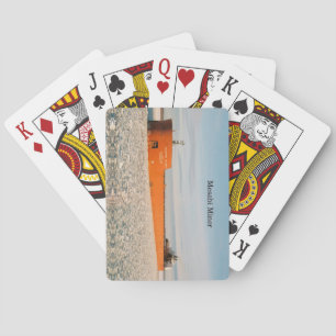 Mesabi Miner spielt Karten Spielkarten