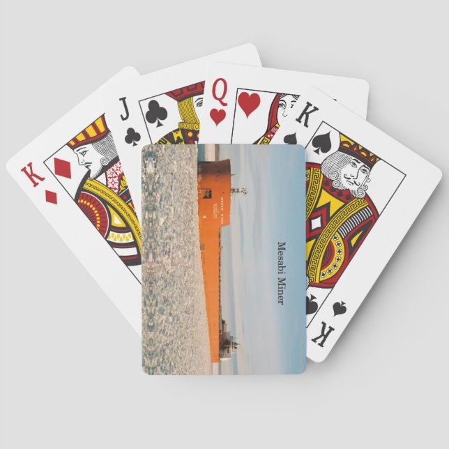 Mesabi Miner spielt Karten Spielkarten (Rückseite)