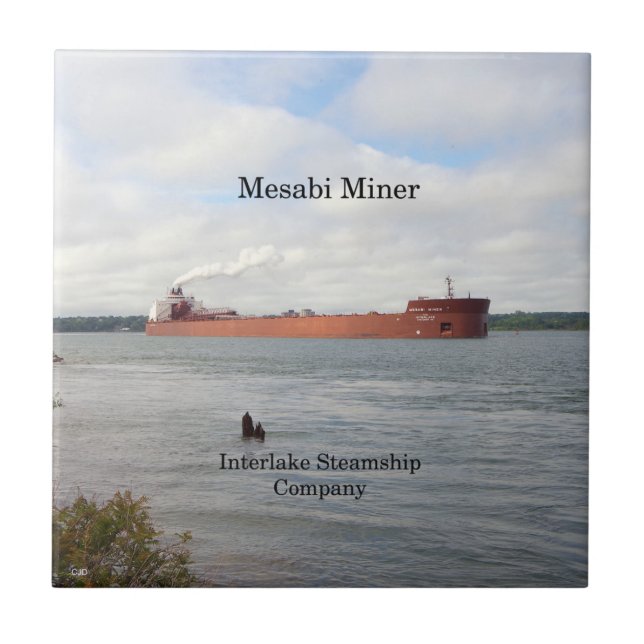Mesabi Miner Tile Fliese (Vorderseite)