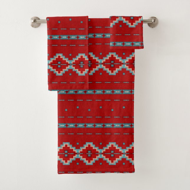 Mésas Sud-Ouest Rouge & Turquoise (En situation)