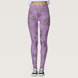Mesdames Leggings Empreintes de pattes