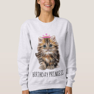 Mesdames T-Shirts de chat d'anniversaire, PRINCESS