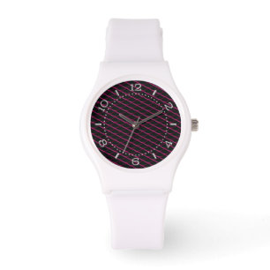 Mesh aus industriellem Stahl bei Pearl Metallic St Armbanduhr