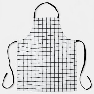 Mesh Muster monochrome geometrische Schürze