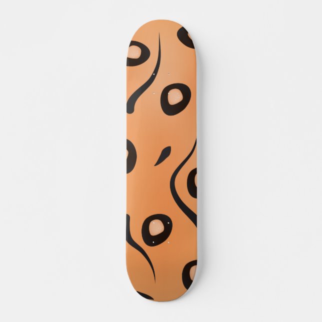 Mesh Wavy Line Pattern Skateboard (Vorne)