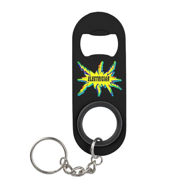 Mesmerisierender Elektriker Mini Flaschenöffner (Vorderseite)