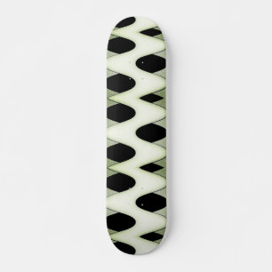 Mesmerisierwellen erzeugen modernes Design Grün Skateboard