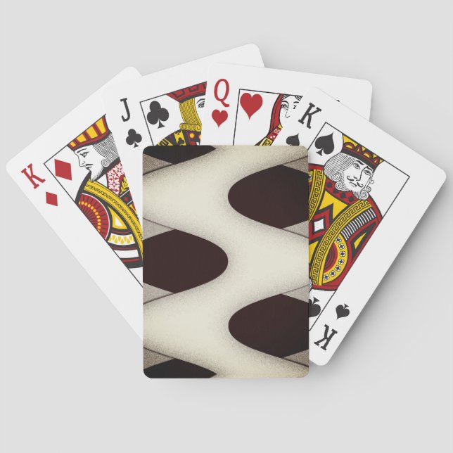 Mesmerisierwellen schaffen modernes Design Spielkarten (Rückseite)