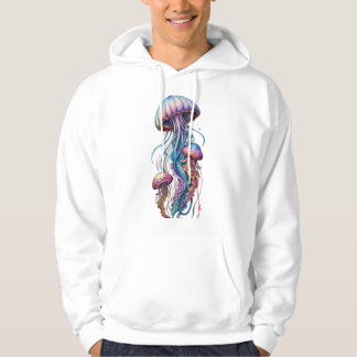 Mesmerizing Jellyfish Glow – Marine Life Art T-Shi Hoodie