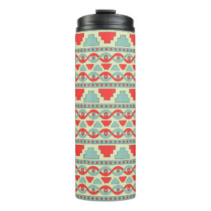 Mesopotamian Stamm: Nahtloses ethnisches Design. Thermosbecher