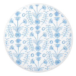 Mesopotamische Mittelmeer Blaue Lotusblumen Keramikknauf
