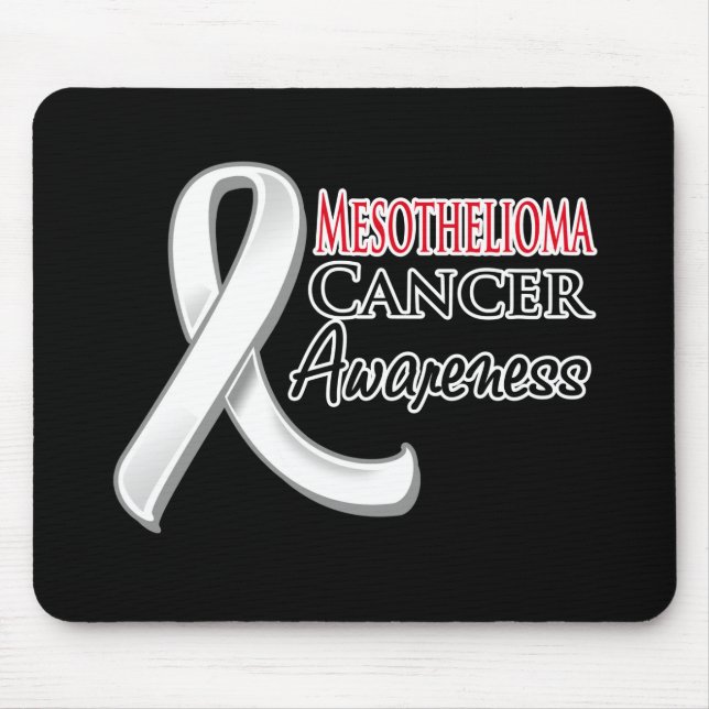 Mesotheliom Awareness Ribbon Mousepad (Vorne)