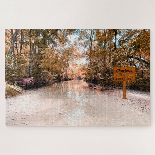 Message caché Sunrise Stream Me Marier Puzzle (Horizontal)