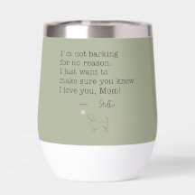 Message d'amour de teckel personnalisé vert sauge