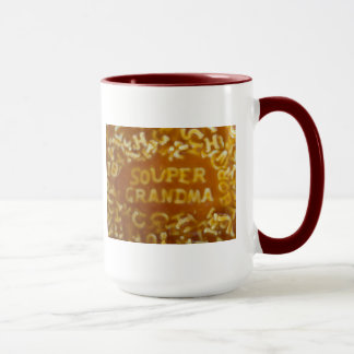 Message dans ma tasse de grand-maman de soupe