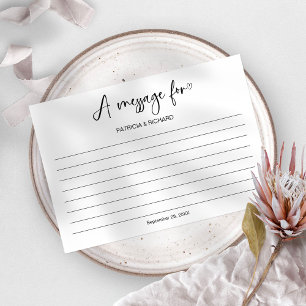 Message Dans Un Mariage De Carte À Bouteille