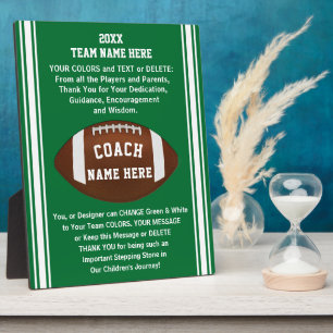 Message d'appréciation Plaques de football pour en