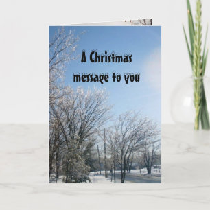 MESSAGE DE NOËL À AIMÉ UNE    CARTE INCARCÉRATÉE