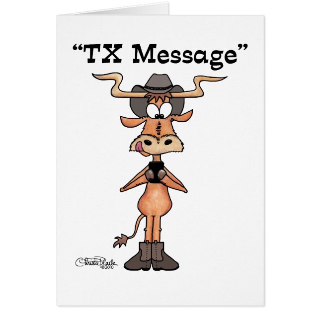 Message Longhorn TX (Devant)