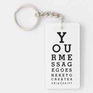 Message personnalisé sur le tableau de l'opticien