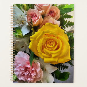 Message rose jaune