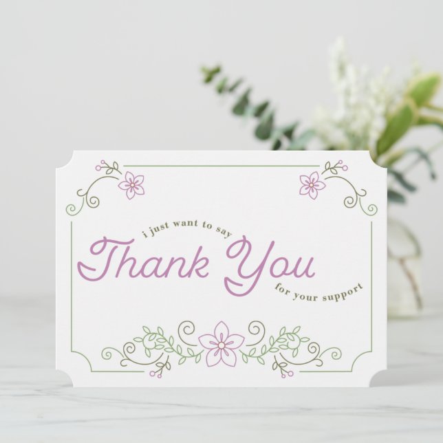 Messages de carte de remerciements (Debout devant)