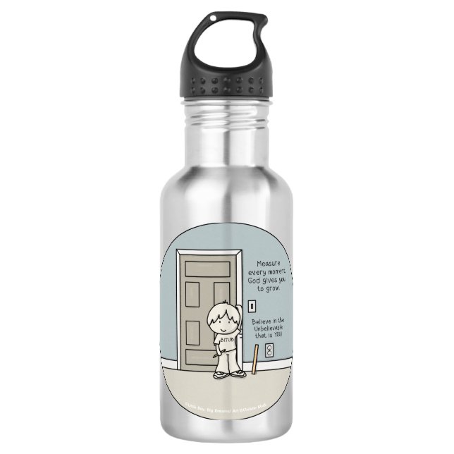 Messbare Momente Edelstahlflasche (Vorderseite)