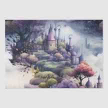 Messe in Fairyland Dark Blue Lila und grün
