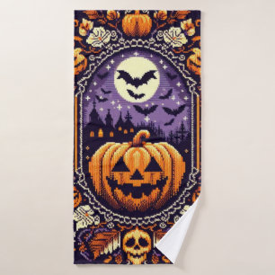 Messe Isle/Colorwork Vintag Halloween/Herbst Badehandtuch