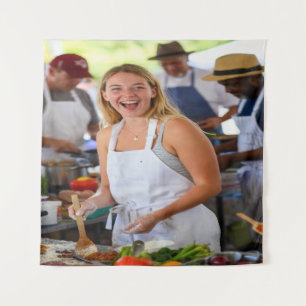 Messe-Kochwettbewerb-Foto-Anpassung Wandteppich