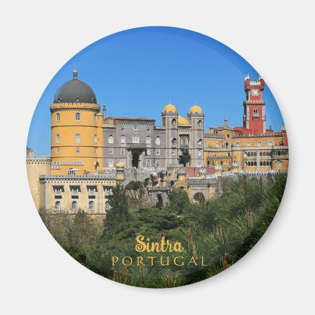 Messe Sintra Palace Foto in Portugal Magnet (Vorne)