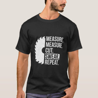 Messen geschnitten Swear Handy Vater Diy T-Shirt