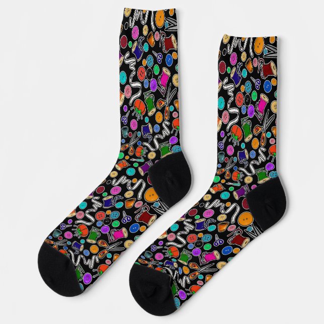 Messen Sie zweimal schneiden, wenn die Nählieferan Socken (Linkes Detail)