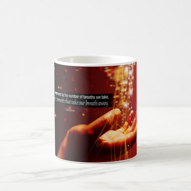 Messende Leben-Inspirational Tasse (Mittel)
