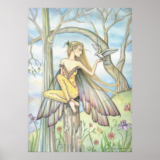 Messenger Fairy Dove Poster von Molly Harrison (Vorne)